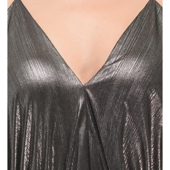 Zara Silver Metallic Body suit Size XLarge NWT - Picture 3 of 3